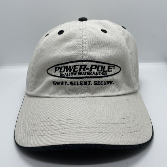 The Unbranded Brand Other - Power Pole Shallow Water Anchor‎ Hat Fishing Adjustable H&L Strap Beige